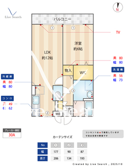サンライズ蒲生 303 【埼玉県蒲生駅】 の間取り図