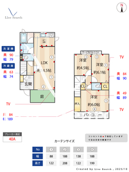 ディアス長坂 102 【神奈川県センター南駅】 の間取り図