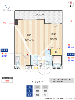 サムティ佐賀駅前Serena 402 【佐賀県JR佐賀駅】 の間取り図