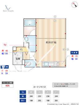 三鷹台ストリート 305 【東京都三鷹台駅】 の間取り図