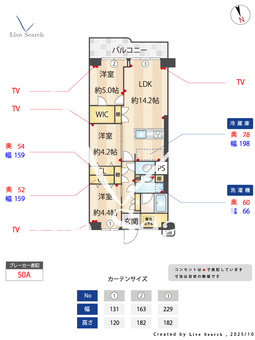 ネオコーポ調布 506 【東京都京王多摩川駅】 の間取り図