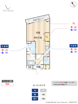 PASEO東武練馬 405 【東京都東武練馬】 の間取り図