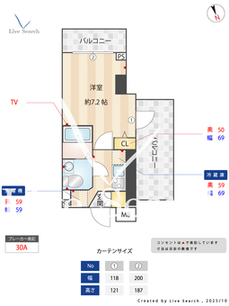 AXAS池袋本町 703 【東京都下板橋】 の間取り図