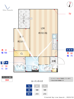 オルチカ 202 【福岡県二日市駅】 の間取り図