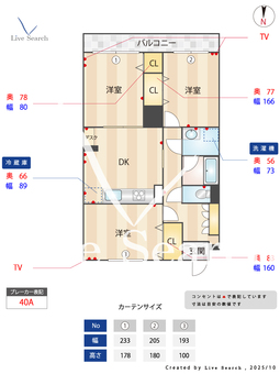 エマーレ南大泉Nord 103 【東京都保谷】 の間取り図