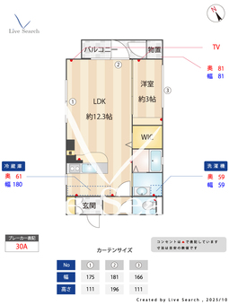 グランメール西新 201 【福岡県西新駅】 の間取り図