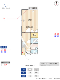 スカーレットⅠ 201 【埼玉県日進駅】 の間取り図