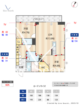 ヴイスタ　ルミノーザ　イースト 305 【神奈川県相模大塚駅】 の間取り図