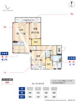 シャーメゾンローツェ国府 301 【熊本県新水前寺駅】 の間取り図