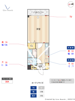 サンライズ新城 501 【神奈川県武蔵新城駅】 の間取り図