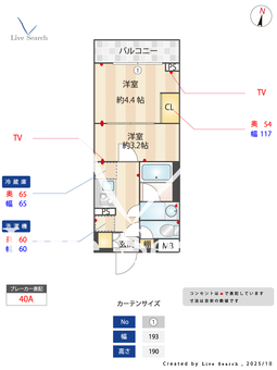 GENOVIA綾瀬Ⅲ 401 【東京都綾瀬駅】 の間取り図