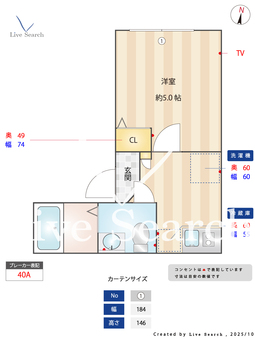 ブリーズTagara 301 【東京都地下鉄赤塚駅】 の間取り図