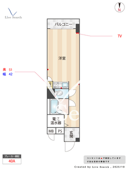 順慶町アーバンライフ 403 【大阪府心斎橋】 の間取り図