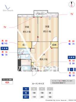 ニイド・ハウス 203 【神奈川県小田急電鉄小田原線　座間駅】 の間取り図