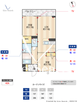 グリーンレジオ 302 【神奈川県小田急小田原線　相武台前駅】 の間取り図