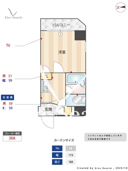 サンテミリオン笹塚 201 【東京都笹塚】 の間取り図