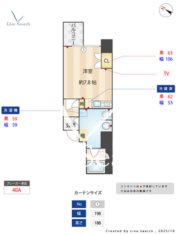 レジデンス千代田 401 【愛知県鶴舞駅】 の間取り図