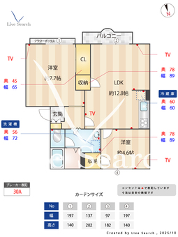 シェモワァB 202 【神奈川県伊勢原駅】 の間取り図