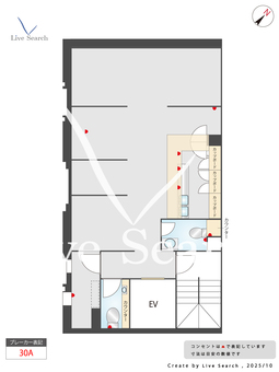 中洲らくてんちビル 4F 【福岡県中洲川端駅】 の間取り図