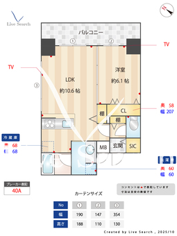 ハイムローゼⅦ 301 【東京都東京地下鉄方南支線　方南町駅】 の間取り図