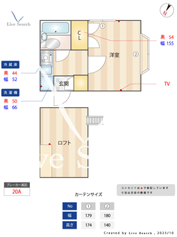 OKKO RARA 201 【千葉県北松戸駅】 の間取り図