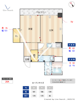レジデンス博多 401 【福岡県西鉄天神駅】 の間取り図