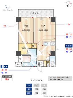 マグノリア　グランディフローラ 201 【東京都練馬駅】 の間取り図