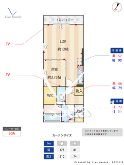 アプリコットガーデンA 301 【埼玉県草加駅】 の間取り図