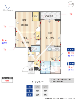 グリナージュ 301 【神奈川県よみうりランド前駅】 の間取り図