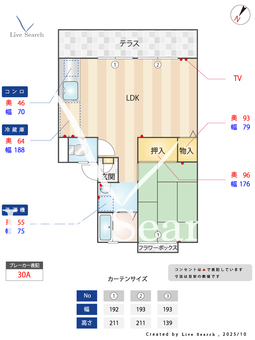 コーポパーシングA 102 【茨城県石岡駅】 の間取り図