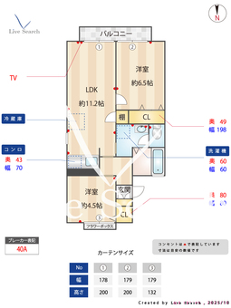セジュール大塚B 201 【東京都大泉学園駅】 の間取り図