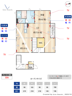 MKクレールA 203 【茨城県新守谷駅】 の間取り図