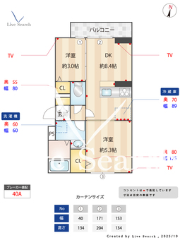 グラナーデ若木 302 【東京都上板橋駅　】 の間取り図