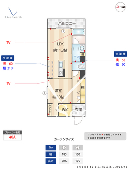 DEUXリジエール 201 【熊本県南熊本駅】 の間取り図