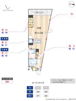 グランドコンシェルジュ都立大学 503 【東京都都立大学駅】 の間取り図