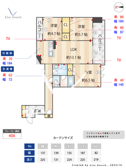 ヴィリジアン陣屋Ⅰ 305 【神奈川県新丸子駅】 の間取り図