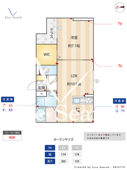 セレスティア大谷田Ⅱ 101 【東京都北綾瀬駅】 の間取り図