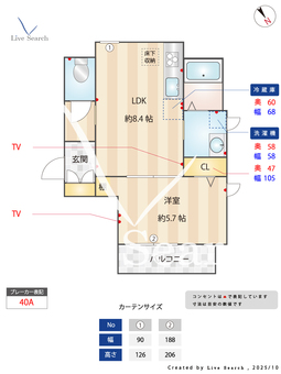 グランヴィスタ王子 103 【東京都王子神谷】 の間取り図