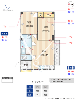 コムディッソオリオ 306 【兵庫県立花駅】 の間取り図