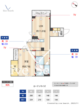 メゾンドフォレ中目黒 202 【東京都中目黒駅】 の間取り図