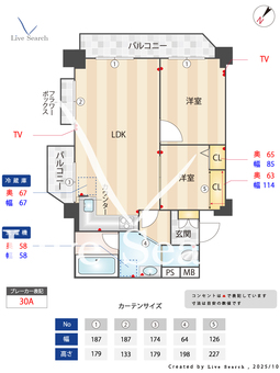 高宮オークマンション 204 【福岡県高宮駅】 の間取り図