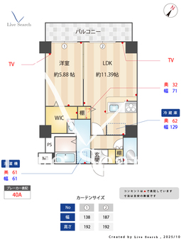 マグノリア　グランディフローラ 301 【東京都練馬駅】 の間取り図