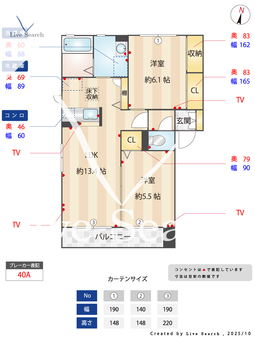 シャーメゾン・M　D 101 【茨城県内原】 の間取り図