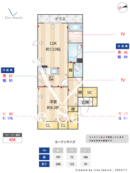 ジュヌフィーユ 106 【東京都三鷹駅】 の間取り図