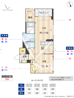 エールブランシェ 101 【千葉県成田駅】 の間取り図