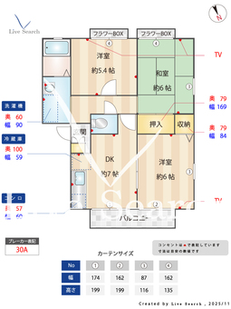 カルム・二色ノ浜 C202 【大阪府南海電鉄南海本線 鶴原駅】 の間取り図