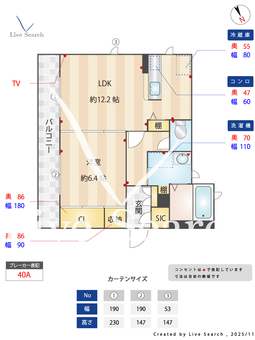 リラフォート 105 【茨城県勝田】 の間取り図