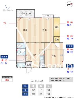 つかさハイツ 201 【茨城県石岡駅】 の間取り図
