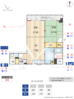 アヴェニール西公園 403 【福岡県地下鉄空港線大濠公園駅】 の間取り図