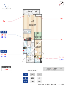 ラヴィエール千駄ヶ谷プレミアムレジデンス 205 【東京都千駄ヶ谷】 の間取り図